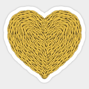 I love ramen heart shape Sticker